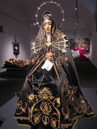 Mare de D&eacute;u dels Dolors, de l'escola d'Olot, d'Amer