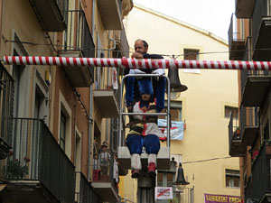 Festes de Primavera de Girona 2019. Penjada del Tarl&agrave;