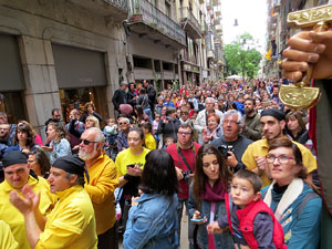 Festes de Primavera de Girona 2019. Penjada del Tarl&agrave;
