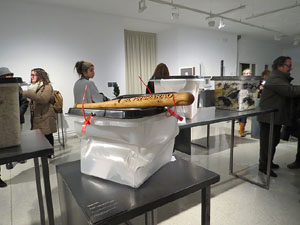 Inauguraci&oacute; de l'exposici&oacute; '55 urnes per la Llibertat' a la Fundaci&oacute; Fita, a la Casa de Cultura de Girona