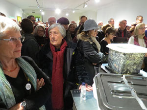 Inauguraci&oacute; de l'exposici&oacute; '55 urnes per la Llibertat' a la Fundaci&oacute; Fita, a la Casa de Cultura de Girona