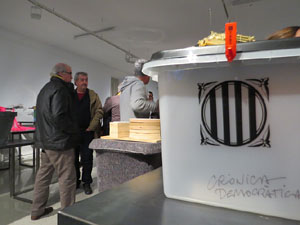 Inauguraci&oacute; de l'exposici&oacute; '55 urnes per la Llibertat' a la Fundaci&oacute; Fita, a la Casa de Cultura de Girona