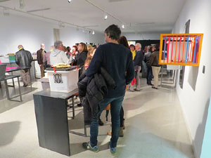 Inauguraci&oacute; de l'exposici&oacute; '55 urnes per la Llibertat' a la Fundaci&oacute; Fita, a la Casa de Cultura de Girona