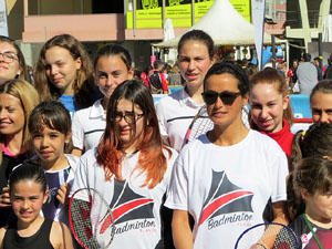 VII Jornada de l'Esport Femen&iacute; 2019 a la pla&ccedil;a Salvador Espriu, la de Francesc Calvet i Rubalcaba, la pla&ccedil;a Catalunya i el riu Onyar