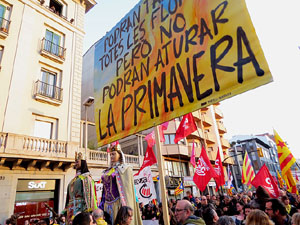 21F Vaga general. La manifestaci&oacute; m&eacute;s gran de la hist&ograve;ria de Girona, amb 70.000 participants