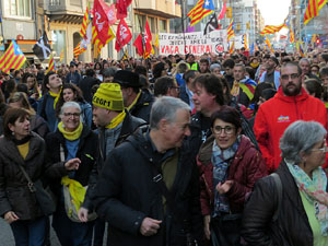 21F Vaga general. La manifestaci&oacute; m&eacute;s gran de la hist&ograve;ria de Girona, amb 70.000 participants