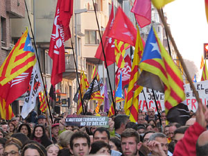 21F Vaga general. La manifestaci&oacute; m&eacute;s gran de la hist&ograve;ria de Girona, amb 70.000 participants