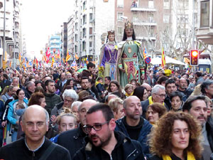 21F Vaga general. La manifestaci&oacute; m&eacute;s gran de la hist&ograve;ria de Girona, amb 70.000 participants