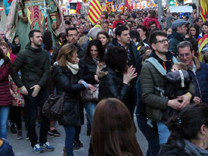 21F Vaga general. La manifestaci&oacute; m&eacute;s gran de la hist&ograve;ria de Girona, amb 70.000 participants