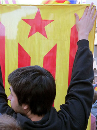 La manifestaci&oacute; a Santa Eug&egrave;nia