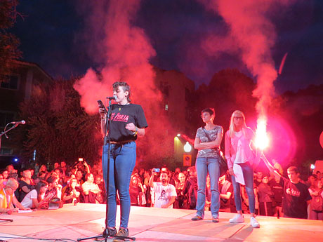 Manifestaci&oacute; contra la viol&egrave;ncia de l'Estat. Pre-commemoraci&oacute; de l'1-O