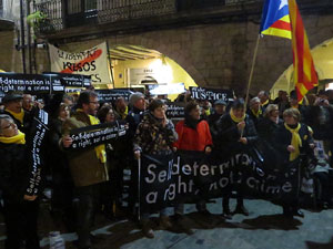 Manifestaci&oacute; pel trasllat dels presos pol&iacute;tics a Madrid pel judici de l'1-O