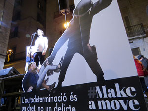 Manifestaci&oacute; pel trasllat dels presos pol&iacute;tics a Madrid pel judici de l'1-O