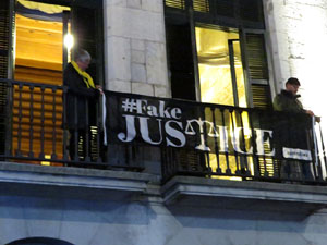 Manifestaci&oacute; pel trasllat dels presos pol&iacute;tics a Madrid pel judici de l'1-O