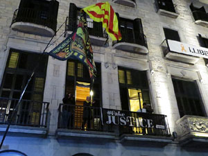 Manifestaci&oacute; pel trasllat dels presos pol&iacute;tics a Madrid pel judici de l'1-O