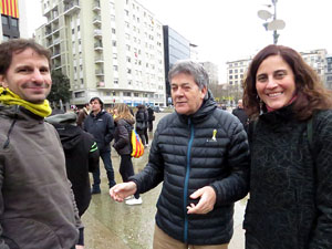Marxa Groga pels Drets Civils i Nacionals. Concentraci&oacute; a la pla&ccedil;a de l'U d'octubre de 2017