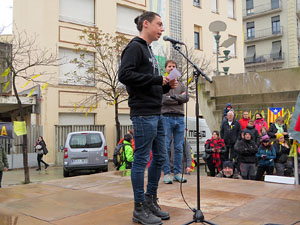 Marxa Groga pels Drets Civils i Nacionals. Concentraci&oacute; a la pla&ccedil;a de l'U d'octubre de 2017