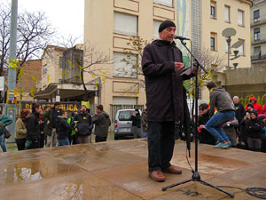 Marxa Groga pels Drets Civils i Nacionals. Concentraci&oacute; a la pla&ccedil;a de l'U d'octubre de 2017