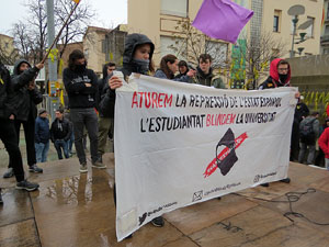 Marxa Groga pels Drets Civils i Nacionals. Concentraci&oacute; a la pla&ccedil;a de l'U d'octubre de 2017