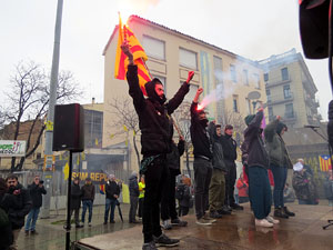 Marxa Groga pels Drets Civils i Nacionals. Concentraci&oacute; a la pla&ccedil;a de l'U d'octubre de 2017