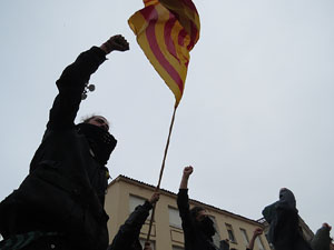 Marxa Groga pels Drets Civils i Nacionals. Concentraci&oacute; a la pla&ccedil;a de l'U d'octubre de 2017