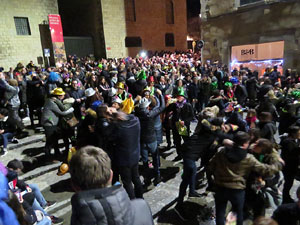 Nadal 2018 a Girona. Campanades de Cap d'Any a la Catedral de Girona i actuaci&oacute; de Loca Histeria