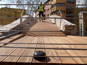 El pont del Dimoni de Santa Eug&egrave;nia de Ter. Visita de final d'obra