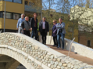 El pont del Dimoni de Santa Eug&egrave;nia de Ter. Visita de final d'obra