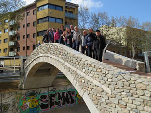 El pont del Dimoni de Santa Eug&egrave;nia de Ter. Visita de final d'obra