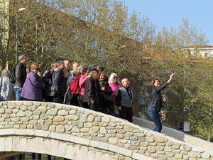 El pont del Dimoni de Santa Eug&egrave;nia de Ter. Visita de final d'obra