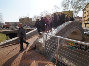 El pont del Dimoni de Santa Eug&egrave;nia de Ter. Visita de final d'obra