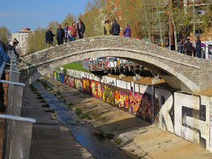 El pont del Dimoni de Santa Eug&egrave;nia de Ter. Visita de final d'obra