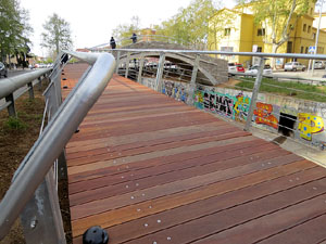 El pont del Dimoni de Santa Eug&egrave;nia de Ter. Visita de final d'obra