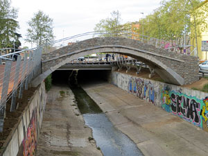 El pont del Dimoni de Santa Eug&egrave;nia de Ter. Visita de final d'obra