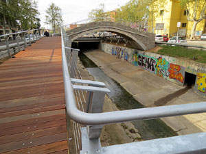 El pont del Dimoni de Santa Eug&egrave;nia de Ter. Visita de final d'obra