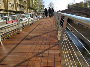 El pont del Dimoni de Santa Eug&egrave;nia de Ter. Visita de final d'obra