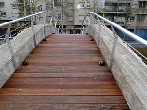 El pont del Dimoni de Santa Eug&egrave;nia de Ter. Visita de final d'obra