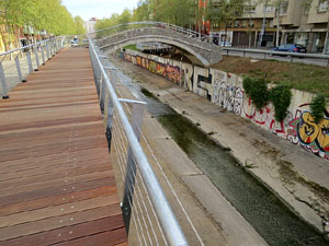 El pont del Dimoni de Santa Eug&egrave;nia de Ter. Visita de final d'obra