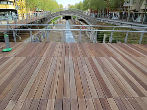 El pont del Dimoni de Santa Eug&egrave;nia de Ter. Visita de final d'obra