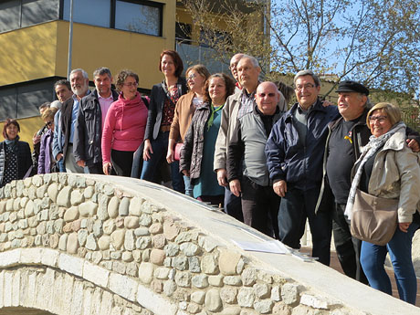 El pont del Dimoni de Santa Eug&egrave;nia de Ter. Visita de final d'obra