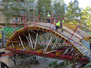 Proc&eacute;s de reconstrucci&oacute; del pont del Dimoni de Santa Eug&egrave;nia de Ter