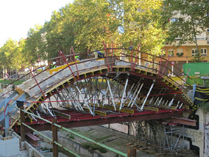Proc&eacute;s de reconstrucci&oacute; del pont del Dimoni de Santa Eug&egrave;nia de Ter
