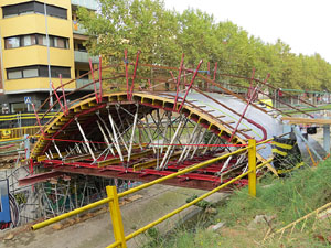 Proc&eacute;s de reconstrucci&oacute; del pont del Dimoni de Santa Eug&egrave;nia de Ter