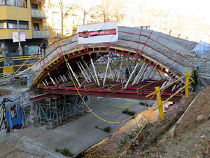 Proc&eacute;s de reconstrucci&oacute; del pont del Dimoni de Santa Eug&egrave;nia de Ter