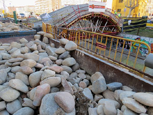 Proc&eacute;s de reconstrucci&oacute; del pont del Dimoni de Santa Eug&egrave;nia de Ter