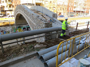 Proc&eacute;s de reconstrucci&oacute; del pont del Dimoni de Santa Eug&egrave;nia de Ter