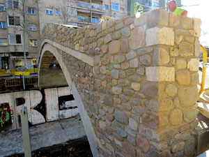 Proc&eacute;s de reconstrucci&oacute; del pont del Dimoni de Santa Eug&egrave;nia de Ter
