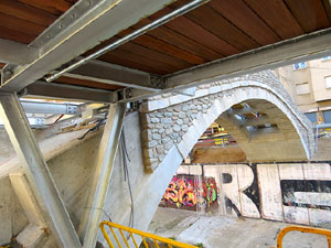 Proc&eacute;s de reconstrucci&oacute; del pont del Dimoni de Santa Eug&egrave;nia de Ter