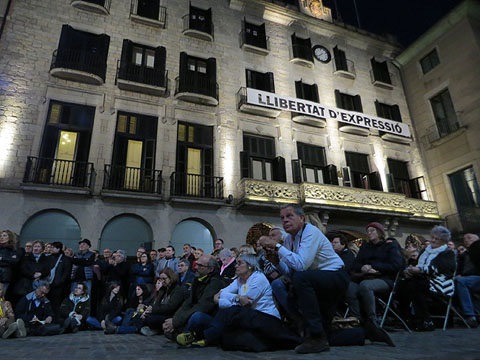 La pla&ccedil;a del Vi durant la presentaci&oacute;