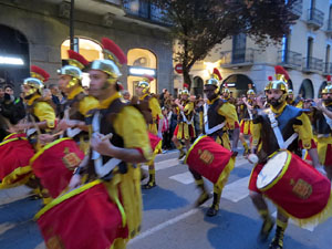 Setmana Santa 2019 a Girona. Sortida dels Manaies per lliurar el Pen&oacute;
